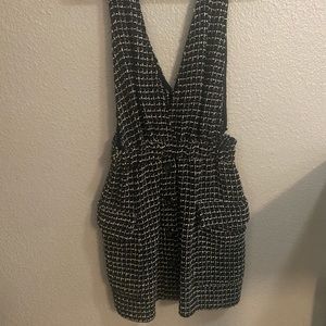Zara tweed pinafore dress